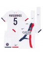 Paris Saint-Germain Marquinhos #5 Dječji Gostujuci Dres kompleti 2024-25 Kratak Rukavima (+ kratke hlače)